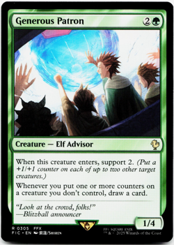 Generous Patron [Commander: Final Fantasy] MTG Magic - NM/M 🌳 - Image 3