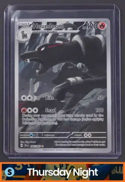 2024 POKEMON SV SHROUDED FABLE - SFA EN #066/064 HOUNDOOM ILLUSTRATION RARE - Image 1