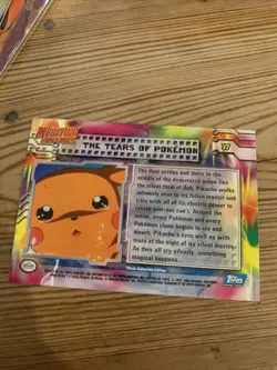 #37 The Tears of Foil Holo 1999 Topps Pokemon Movie Animation Edition 2nd Print - Image 2