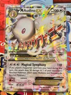 M Audino EX 85/124 Pokemon TCG XY Fates Collide Ultra Rare Holo MP - Image 1