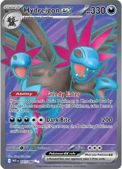Hydreigon ex - 161/086 SV: White Flare 161/086 Ultra Rare Holofoil Pokemon TC... - Image 1