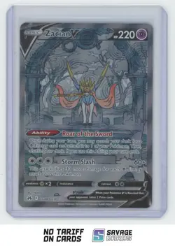2023 Pokemon SWSH Crown Zenith Full Art Zacian V #GG48/GG70 - Image 1