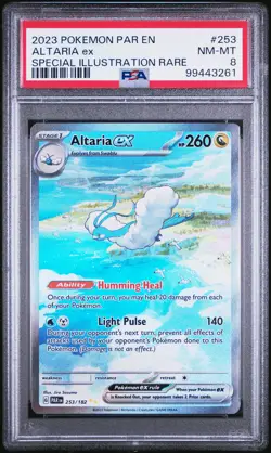 2023 POKEMON PAR EN-PARADOX RIFT SPECIAL ILLUSTRATION RARE #253 ALTARIA EX PSA 8 - Image 1