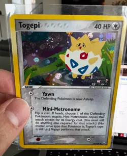 Pokemon TCG: Togepi 50/109 - Team Rocket Returns Reverse Holo - NM with SWIRL! - Image 2