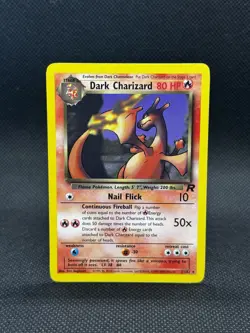 Pokemon TCG Dark Charizard 21/82 Team Rocket Excellent Condition - Image 1