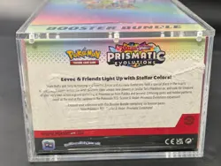 Pokemon TCG S&V Prismatic Evolutions Booster Bundle Display Case w/Acrylic Case - Image 3
