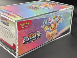 Pokemon TCG S&V Prismatic Evolutions Booster Bundle Display Case w/Acrylic Case - Image 4