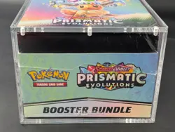 Pokemon TCG S&V Prismatic Evolutions Booster Bundle Display Case w/Acrylic Case - Image 5