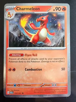 Charmeleon 008/091 - Cosmos holo - Paldean Fates - Pokemon TCG - NM - Image 1