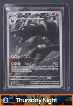2024 POKEMON SV SHROUDED FABLE - SFA EN #066/064 HOUNDOOM ILLUSTRATION RARE - Image 1