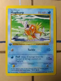 Magikarp 035/102 Base Set (Shadowless) First Edition Pokemon TCG - Image 1