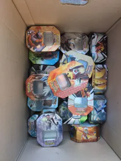 Lot of 18 Vintage Pokemon TCG Tins (Empty) - Image 1
