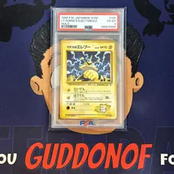 PSA 4 VERY GOOD-EXCELLENT 1998 Pokemon Japanese Gym LT. SURGE'S ELECTABUZZ #125 - Image 1