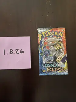Pokemon Cosmic Eclipse Booster Pack Factory Sealed 22.46g Heavy - Image 4