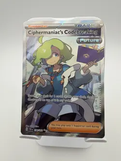 Pokemon TCG Temporal Forces Ciphermaniac's Codebreaking #198/162 Ultra Rare NM - Image 1