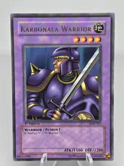 YuGiOh! KARBONALA WARRIOR - 1ST EDITION - LOB-067 First Set! Vintage! NM - Image 3