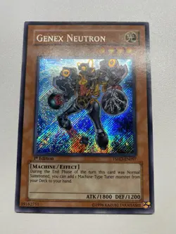 Yugioh Genex Neutron 1st Edition Secret Rare TSHD-EN097 MP - Image 1