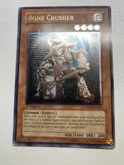 Yugioh Bone Crusher 1st Edition Ultimate Rare CRMS-EN083 MP - Image 1