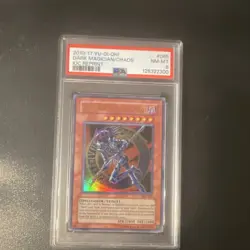 Konami Yu-Gi-Oh! Dark Magician of Chaos IOC-065 Holo Reprint PSA 2010 - Image 1