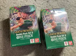 One Piece TCG Double Pack Set Vol.8 DP-08 OP12 Legacy of the Master Sealed - Image 1