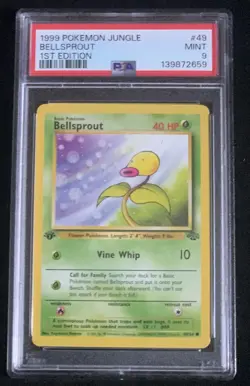 First Edition Bellsprout Jungle Set Pokemon Card 49/64 ⭐Vintage⭐ PSA 9🔥🔥 - Image 1