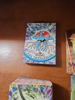 Near Complete 1999 Topps Pokemon TV Animation Series 1 Set 90 Card + extras blue - Image 3