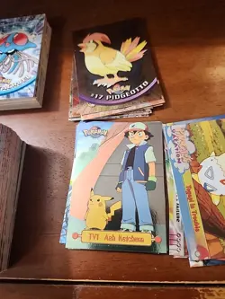 Near Complete 1999 Topps Pokemon TV Animation Series 1 Set 90 Card + extras blue - Image 5