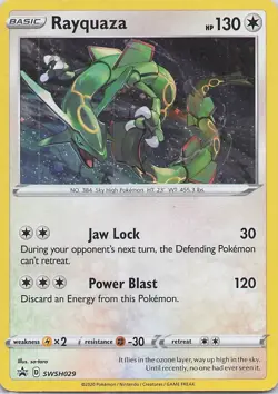 Rayquaza - (Pixel Cosmos Holo) Promo Miscellaneous Cards & Products SWSH029 NM - Image 1