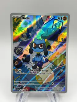 Riolu 215/198SV01 Scarlet & Violet Base Set IR Illustration Rare Card - NM - Image 1