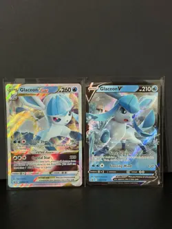 Glaceon V SWSH196 SWSH: Sword & Shield Promo Cards Holo & Glaceon VStar SWSH197 - Image 1