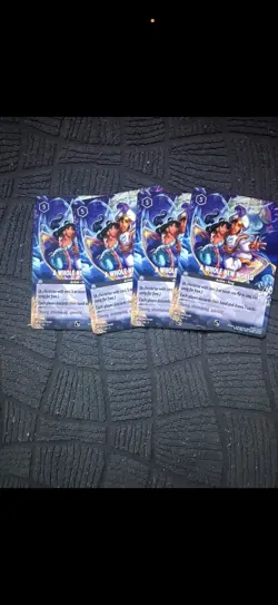 A Whole New World 10 Disney Lorcana Promo Cards 10/C1 x4 Playset - Image 1