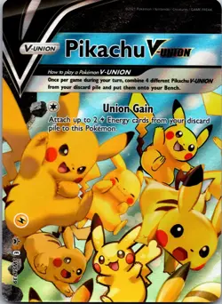 Pikachu V-Union SWSH: Sword & Shield Promo Cards SWSH139 NM - Image 1