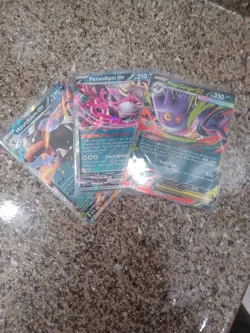 Pokemon TCG Card Mega Gengar EX Houndoom EX Fezandipiti EX - Image 1
