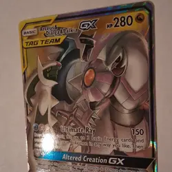 Pokemon Arceus & Dialga & Palkia GX 156/236 Holo Ultra Rare TCG Card - Image 3