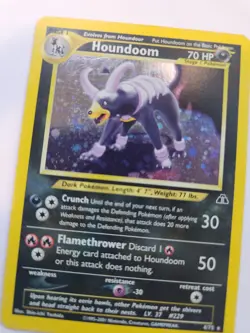 Houndour Neo Holo Base Pokemon Card WOTC LP + - Image 4