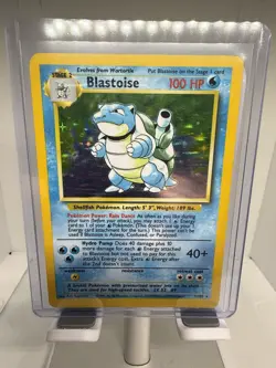 Pokemon TCG Blastoise Base Set Holo Unlimited Rare Card 2/102 MINT - Image 1