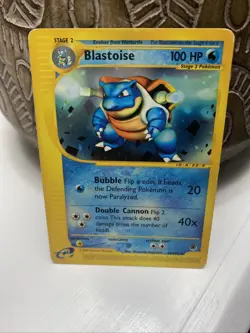 Pokemon TCG Blastoise Expedition Base Set Regular Rare Card 36/165 - Image 3