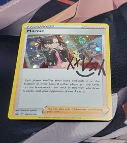 Marnie SWSH120 HOLO RARE Pokemon Black Star Promo NM 2021 Card TCG *SWIRL* - Image 2