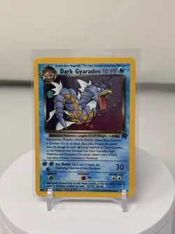 Dark Gyarados 8/82 Team Rocket Holo Rare Vintage WOTC Pokemon Card 1999 - Image 1