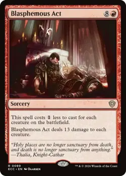 x1 Blasphemous Act R MTG Commander: Lorwyn Eclipsed M/NM, English - Image 1