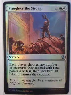 1x Slaughter the Strong Battle for Baldur's Gate Foil - NM Condition - Image 1
