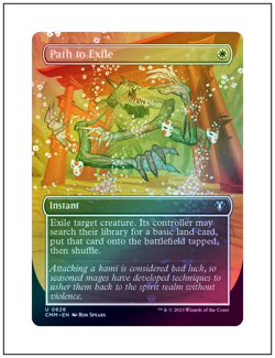 1x Path to Exile, Borderless Art - Foil, Magic MTG NM - Image 1