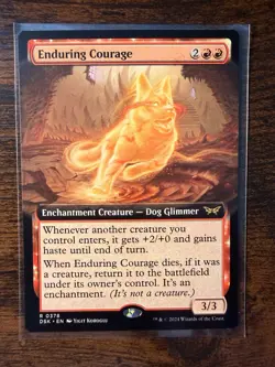 MTG Duskmourn: House of Horror - Enduring Courage Extended Art Rare - 378 - NM! - Image 1