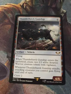 MTG Magic the Gathering Thunderhawk Gunship (167/657) Warhammer 40,000 LP - Image 2