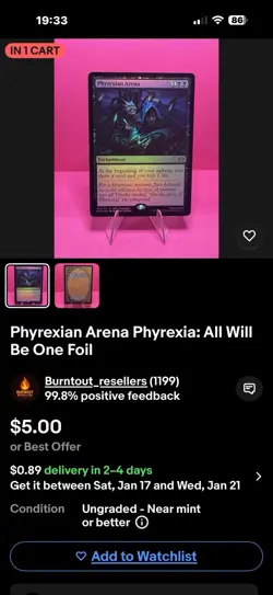 Phyrexian Arena Phyrexia: All Will Be One Foil - Image 3