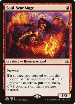 Soul-Scar Mage NM/M Amonkhet Red Human Wizard Mtg Magic English Regular - Image 1