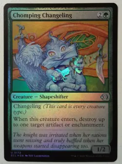Chomping Changeling *FOIL Uncommon* Magic MtG x1 Lorwyn Eclipsed - Image 1