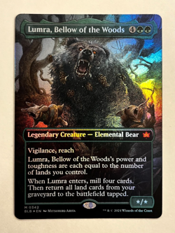 MTG - Bloomburrow - Lumra, Bellow of the Woods Borderless Foil - Mythic 0342 - Image 1