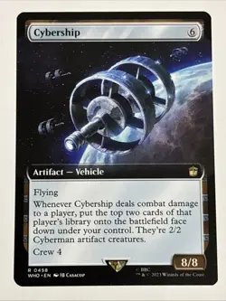 MTG Universes Beyond: Doctor Who Cybership Extended Art 0458 NM Rare - Image 1