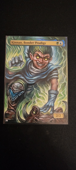 MTG ALTER: Kinnan Bonder Prodigy , by Jom Alters. Full art alter - Image 1